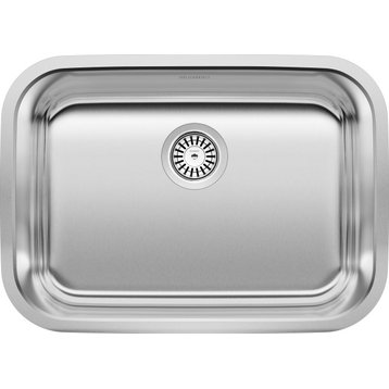 Blanco 441025 18"x25" Single Undermount Kitchen Sink, Stainless Steel