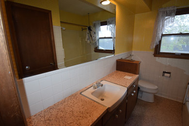 ミネアポリスにあるカントリー風のおしゃれな浴室の写真