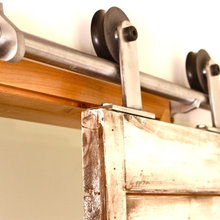 Barn door hardware