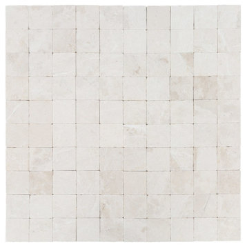 Botticino Super Light Cream Tumbled Marble Tile - 4"x4"x3/8" - Samples