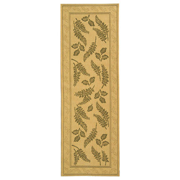 Safavieh Courtyard Cy0772-1E01 Natural, Olive Area Rug, 2'3"x10'