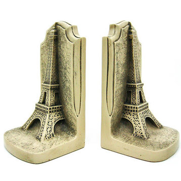 Historical Wonders Collection Eiffel Tower Bookends Art