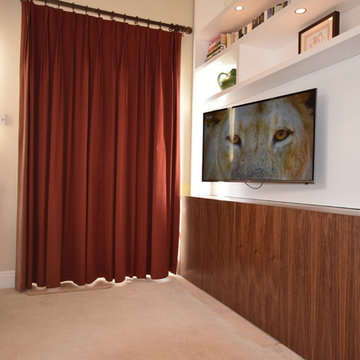 Cosy Walnut Media & Display Unit - Wandsworth, London.