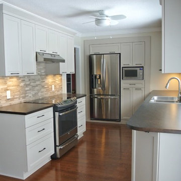Painted Kitchen: Light Taupe