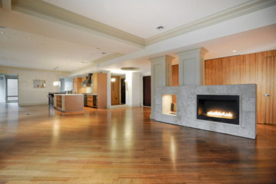 Example of a classic living room design in Boston
