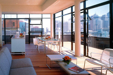 Contemporary family room in Sydney.