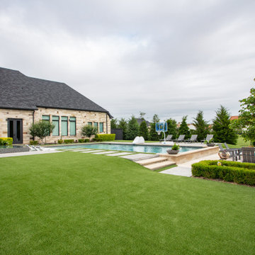 Artificial Grass Pool Project