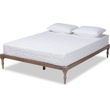 Sante Platform Bed - Antique Oak, Queen