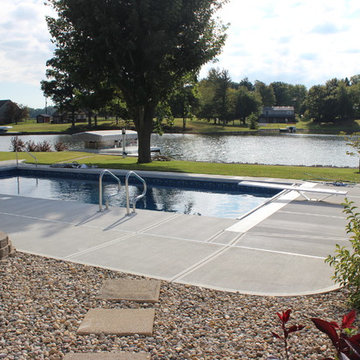 In Ground Vinyl Liner Swimming Pool Installations