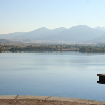 Negative Edge Swimming Pool Looking Over Baseline Lake