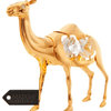 24K Gold Plated Crystal Studded Camel Ornament