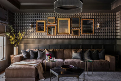 Elegant living room photo in Houston