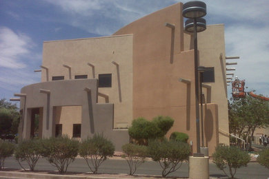 Inspiration for a contemporary exterior home remodel in Las Vegas