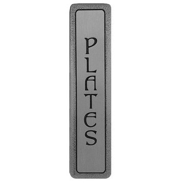 Notting Hill "Plates" (Vertical) Pull - Antique Pewter