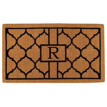 Pantera Monogram Doormat, Extra-Thick 3'x6', Letter R