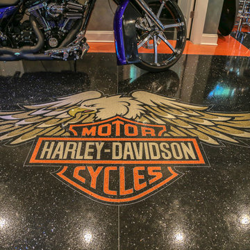 Harley Lover's Dream Garage