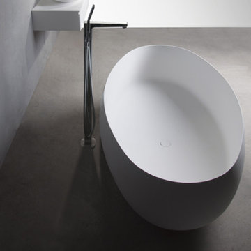 Amazing Solid Surface Bathtubs in white matte finish