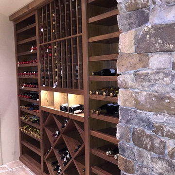Reclaimed Chestnut Wine Cellar w/ Radius Dome Ceilings