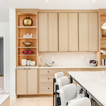California Modern White Oak Kitchen