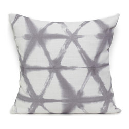 Shibori Cushion Star Silver - Decorative Cushions
