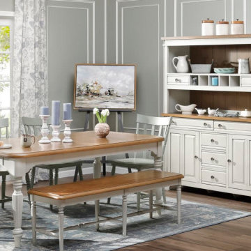 Modern Farmhouse Dining: Meadow Lake 5 Pc. Set with Windsor Charm