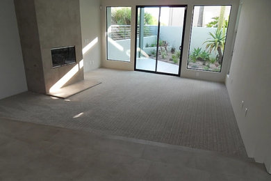 Family room - modern family room idea in Orange County