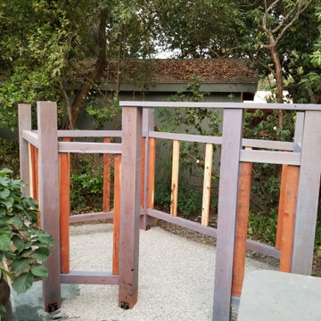 Painted Frame and Concrete Floor