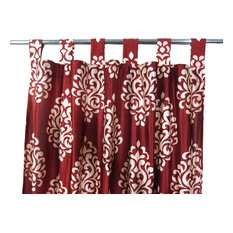 Mogul Interior - Patterned Curtains, Set of 2, Tab Top, 48"x108" - Curtains