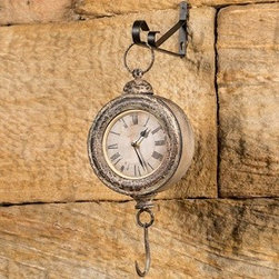 METAL HANGING CLOCK WITH HOOK - Products