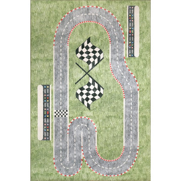 Kidz Speedway Area Rug, 3'x5'