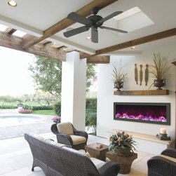 Amantii Slim Electric Outdoor Fireplace 50 Inch - Outdoor Fireplaces