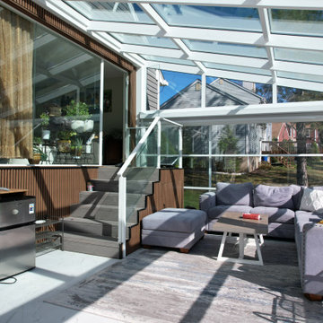 Custom Modern Sunroom – More Glass, Less Frame Concept | Montville, NJ