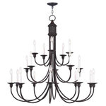 Livex Lighting - Cranford Chandelier, Olde Bronze - Beautiful squared arms in a olde bronze finish give this cranford chandelier a transitional update to a traditional look.