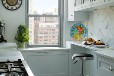 Transitional kitchen photo in New York