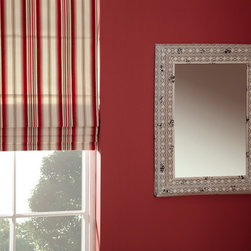 iLiv Regatta Stripe Peony Curtains from Aspire Curtains & Blinds - Roman Blinds