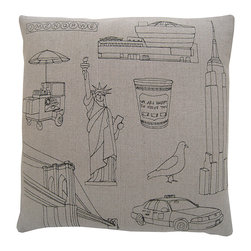 k studio - New York City Pillow - Decorative Pillows