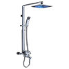 Juno Square LED Shower Set With Handheld Shower