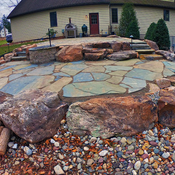 Natural Stone Backyard Makeover