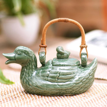 Mamma Duck Ceramic Teapot