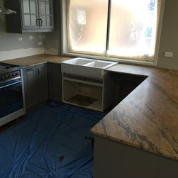 Prada Gold Honed Granite Benchtop - Kitchen Benchtops
