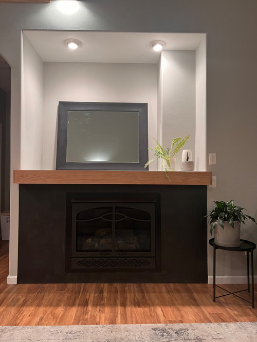 Empty Deep Niche Above Fireplace