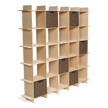 Baltic Birch Mid Century Bookcase