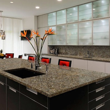 Butterfly Gold Granite Kitchen