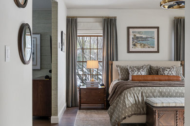 Inspiration for a transitional bedroom remodel in New York
