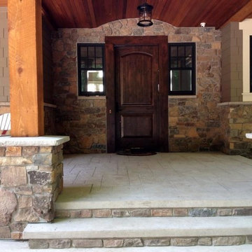 Rainier Natural Stone Veneer Entrance
