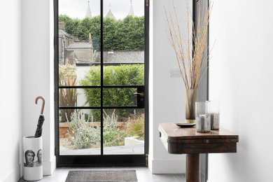 This is an example of a contemporary entryway in Dublin.