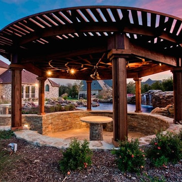 Arbors & Pavilions - Circular Wooden Pergola