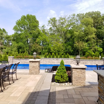 Fiberglass Pool Installation & Back Yard Makeover - Lincroft NJ