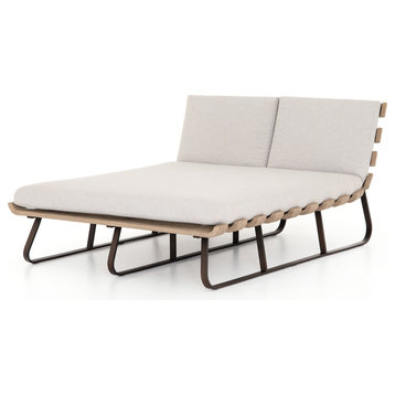 Dimitri Outdoor Dbl Chaise Lounge-Stone