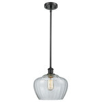 Innovations Lighting - 1-Light Large Fenton 11" Pendant, Matte Black, Glass: Clear - A truly dynamic fixture, the Ballston fits seamlessly amidst most decor styles. Its sleek design and vast offering of finishes and shade options makes the Ballston an easy choice for all homes.